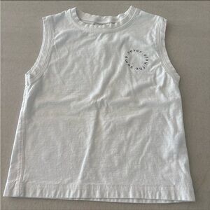 Zara Kids White Graphic Tank Top